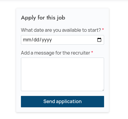 Forma e aplikimit për një punë