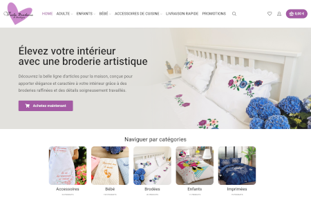 Faqja kryesore e Broderie Viola